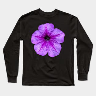 Petunia Sticker Flower Magnet Long Sleeve T-Shirt